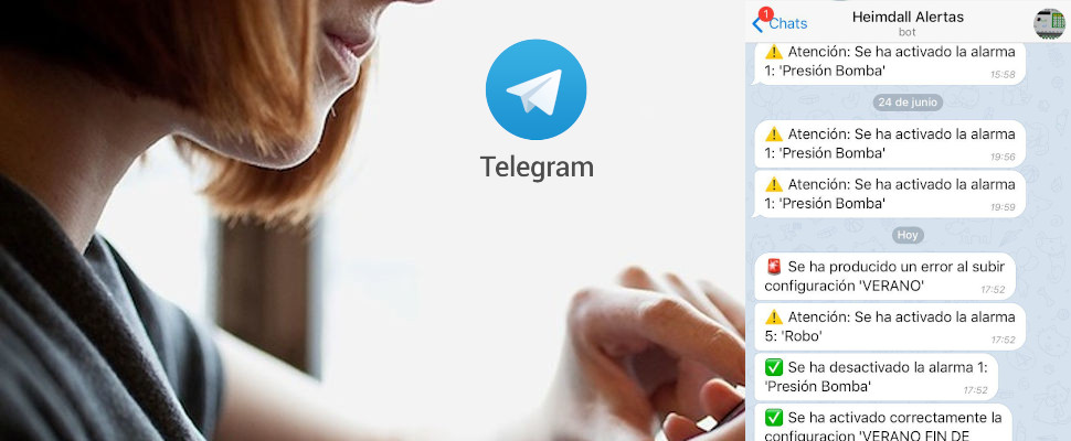 Configurar la aplicación Telegram para recibir mensajes online en su teléfono móvil