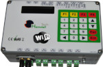 Programador Heimdall 16D Wi-Fi. 16 actuadores con 13 temporizadores cada uno. 7 alarmas digitales. 2 alarmas analógicas. 1 alarma temperatura, contadores, pulsador, Tarjeta GSM/GPRS para SMS y datos. Reloj astronómico, control de orto y ocaso. Múltiples programaciones via web. Teclado y pantalla. Alertas vía Web y E-Mail.